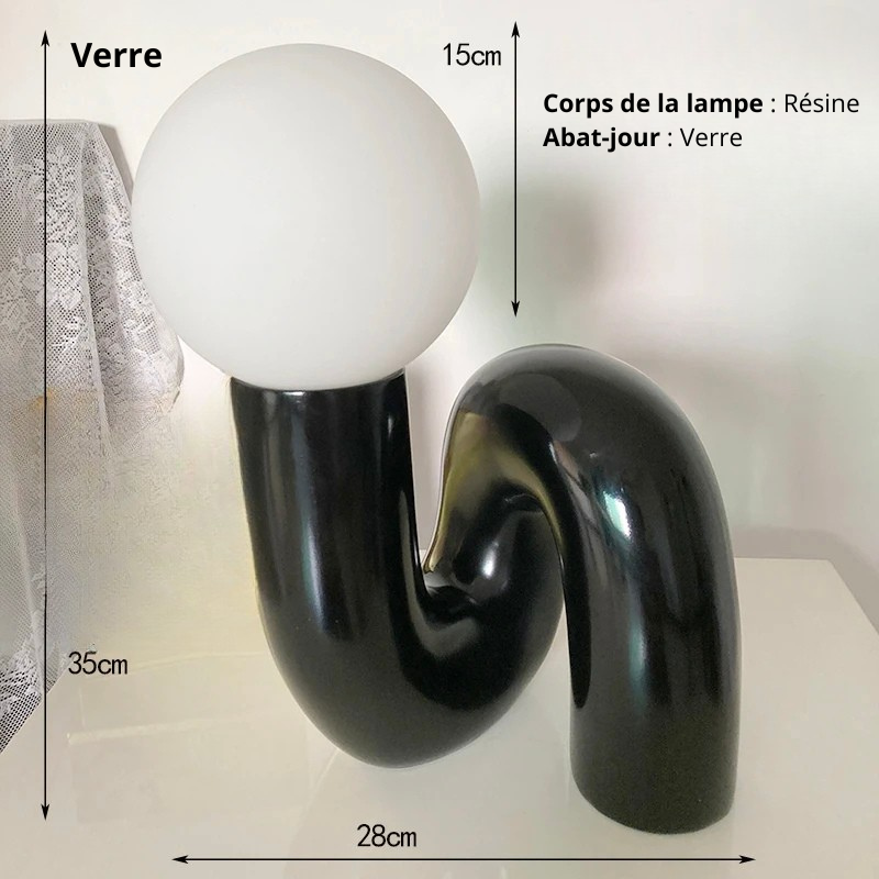 Lampe chevet noir