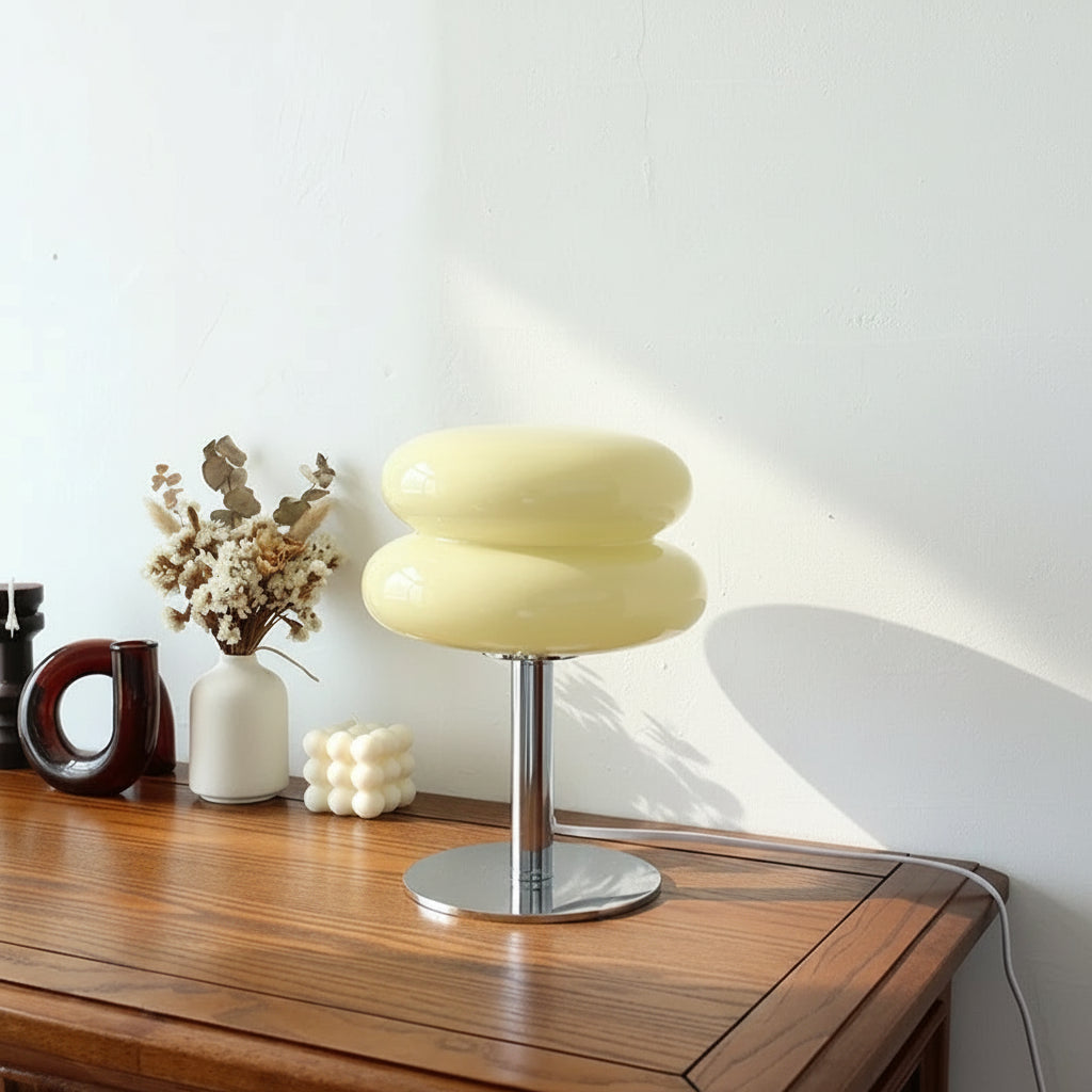 Lampe de chevet meuble crème