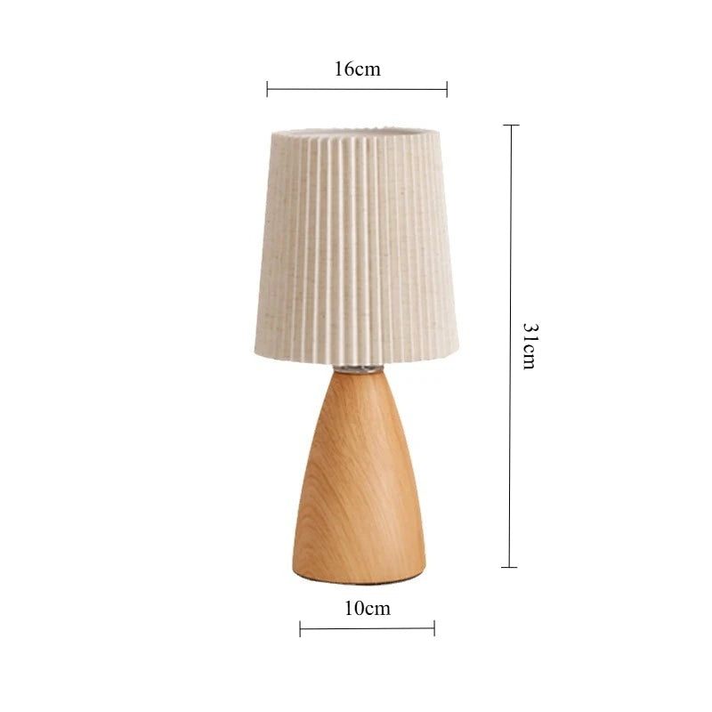 Lampe rétro Style A bois clair