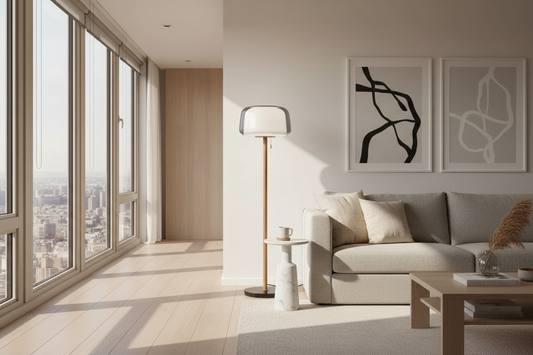 Lampe salon sur pied de jour