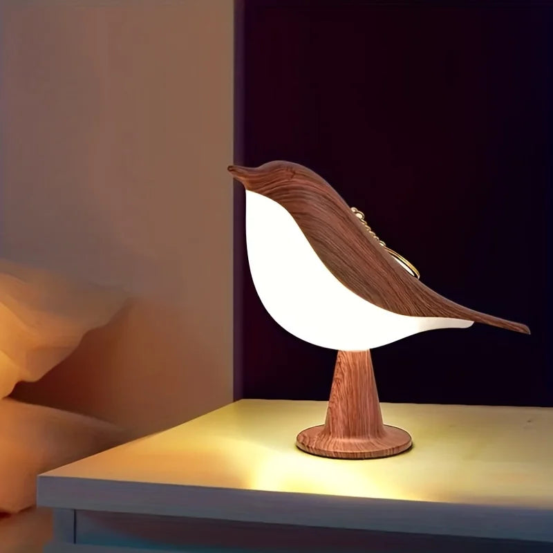 Lampe veilleuse enfant bois foncé