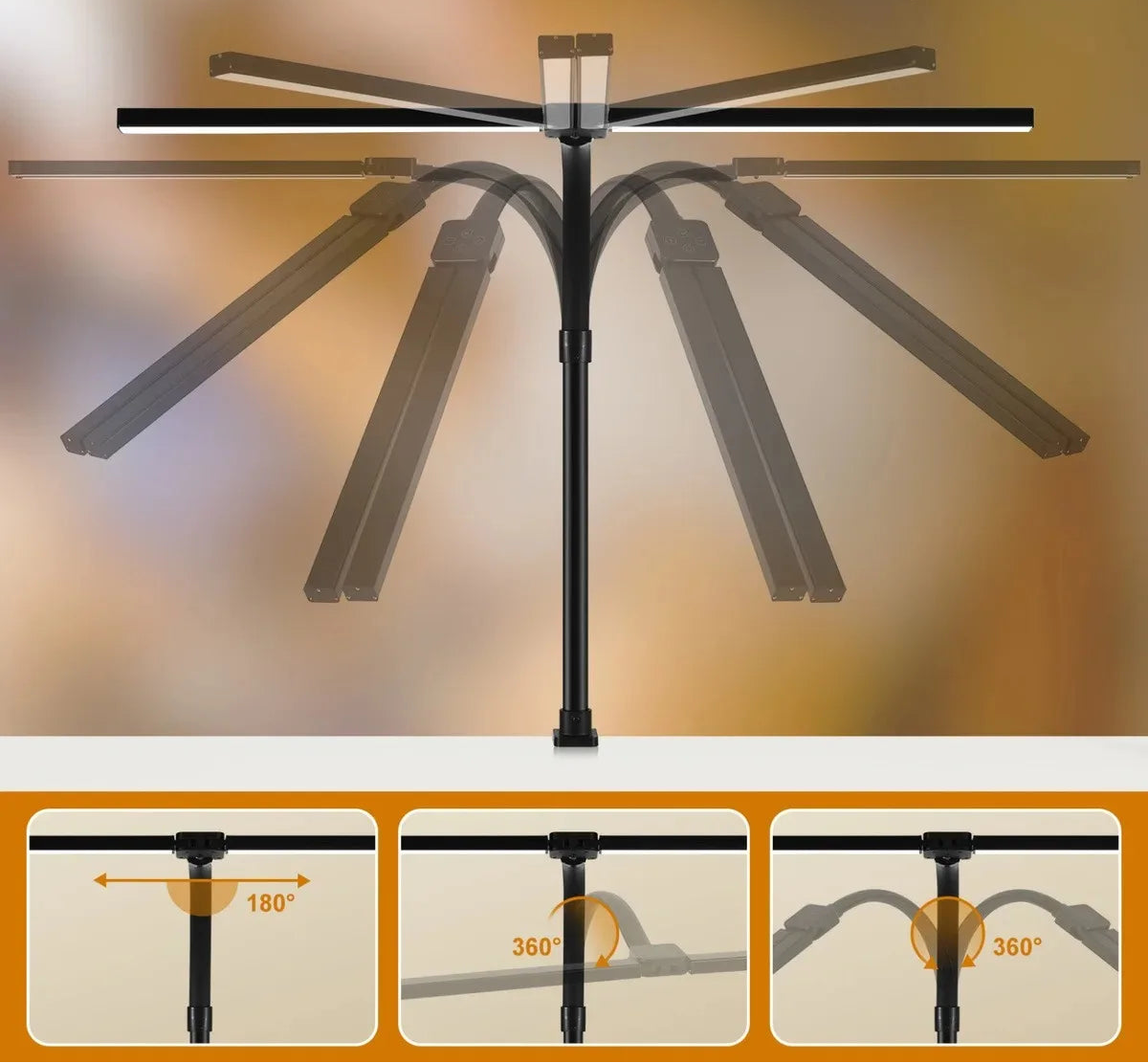 Lampe de bureau inclinaison