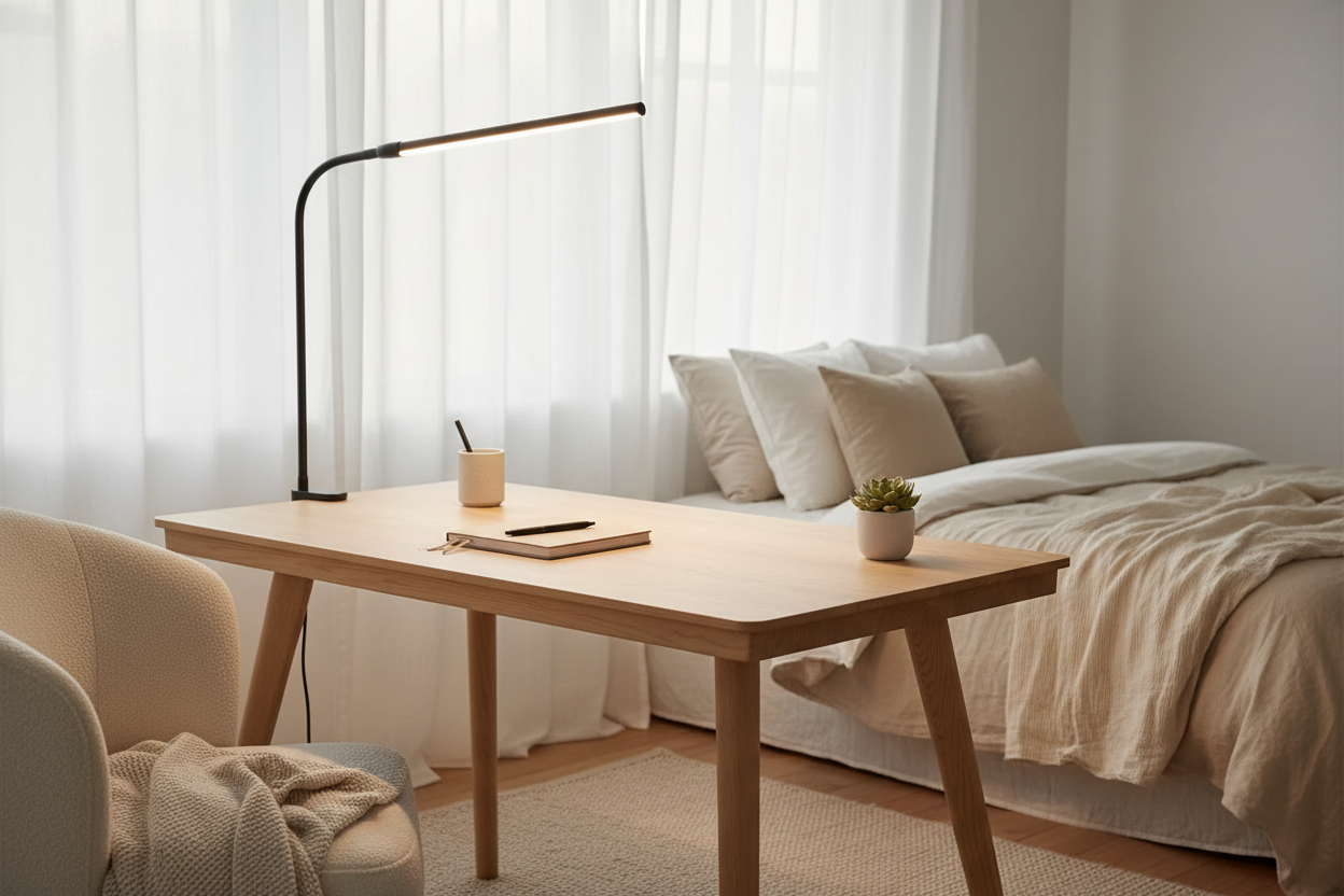 Lampe de bureau simple noir