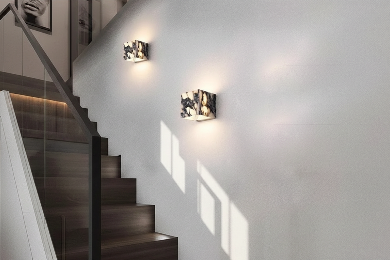 Lampe nordique en marbre italien escliers