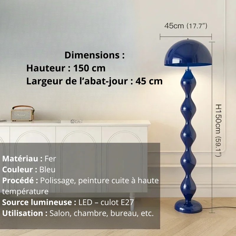 Lampesalonbleu