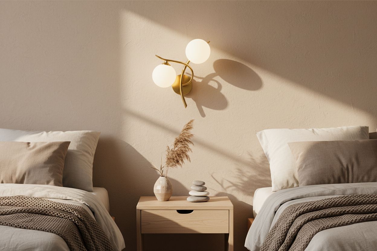 Lampes murales en fer modernes nordiques LED chambre