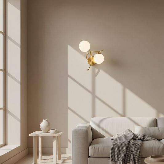 Lampes murales en fer modernes nordiques LED salon or