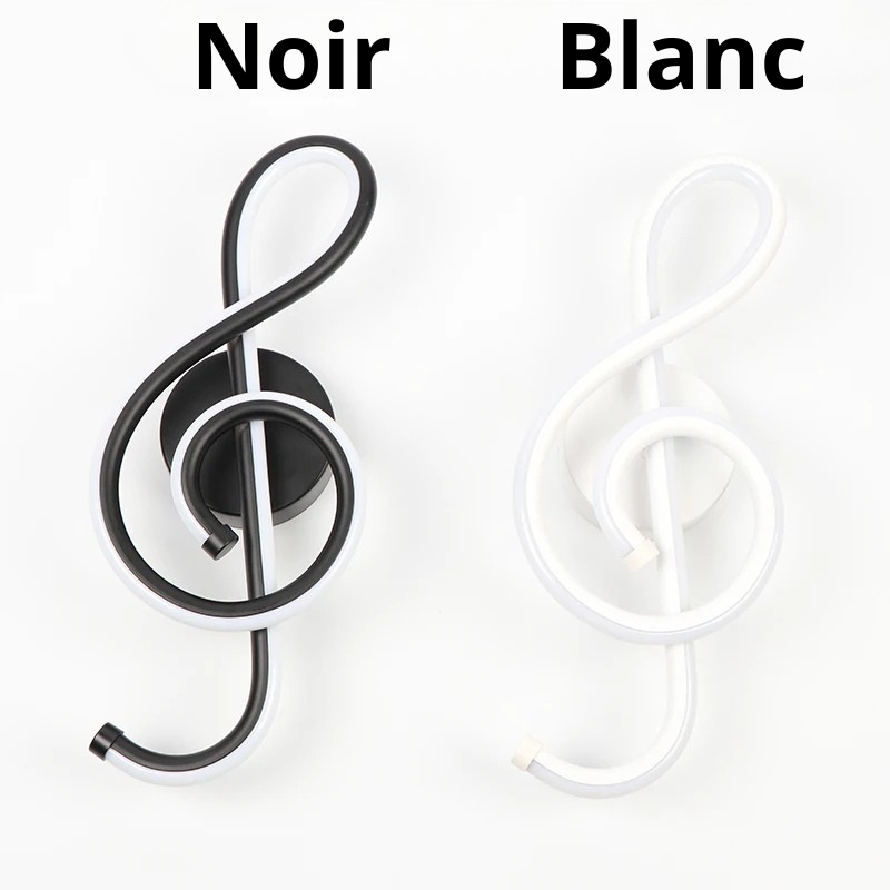 Led applique murale noir et blanc