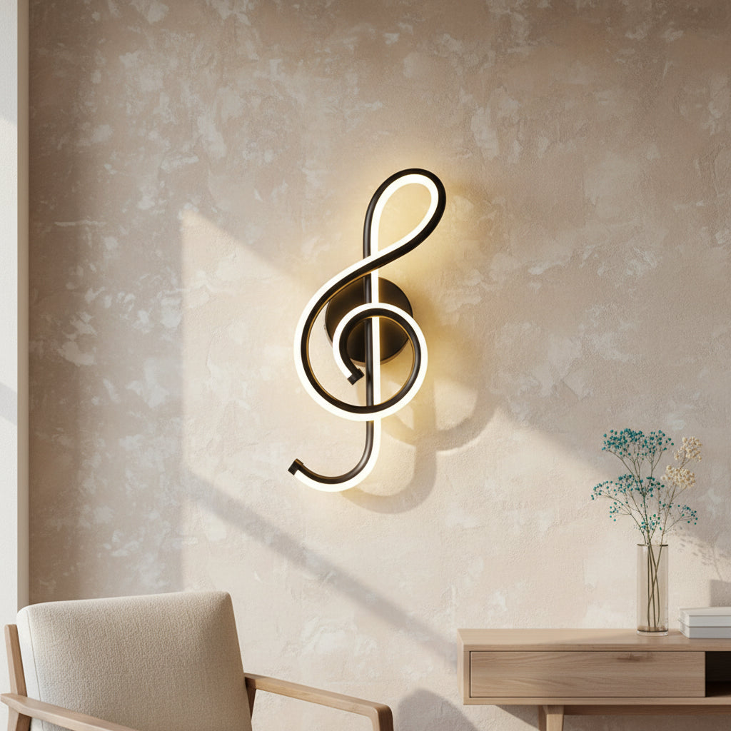 Led applique murale noir salon