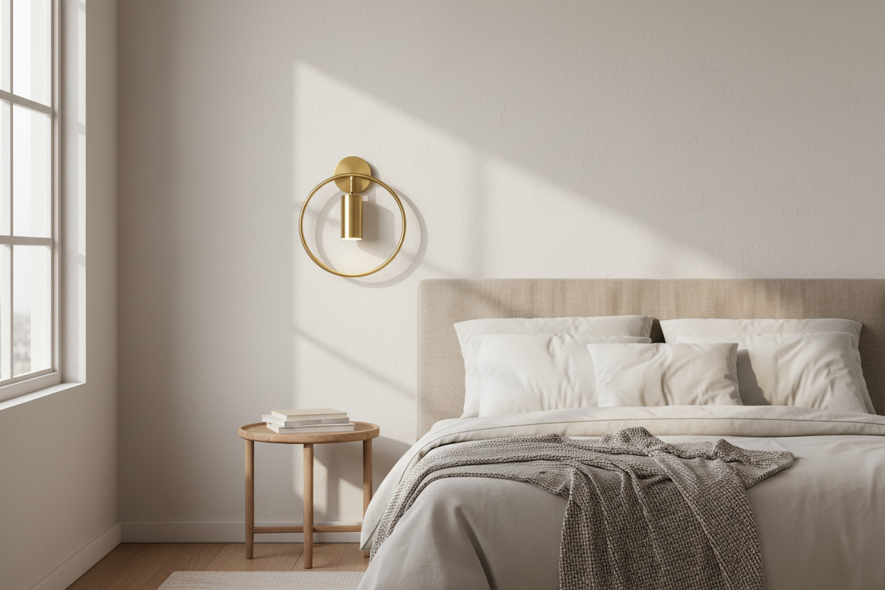 Lumières de chambre nordiques or de jour