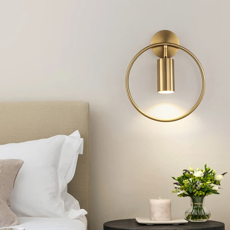 Lumières de chambre nordiques or de jour