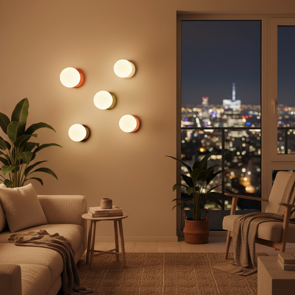 Petite applique murale allumée de nuit