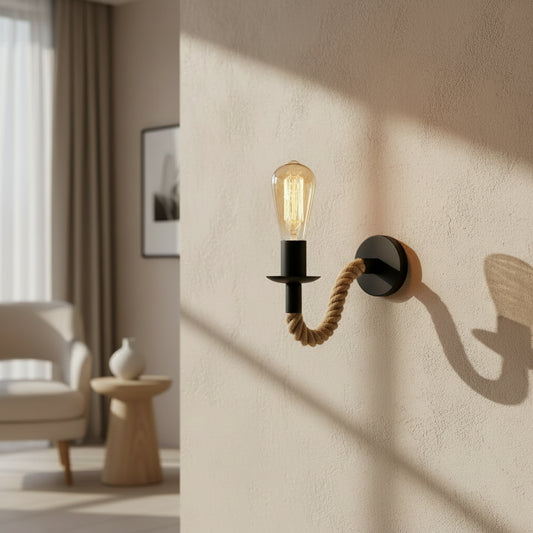 Applique murale corde