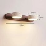 Traverttine applique murale Wabi Sabi créatif rond LED - Vignette | VAM - Maison Lumière