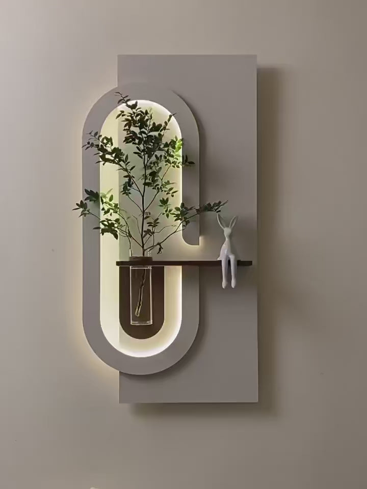 Appliques murales bois installation 