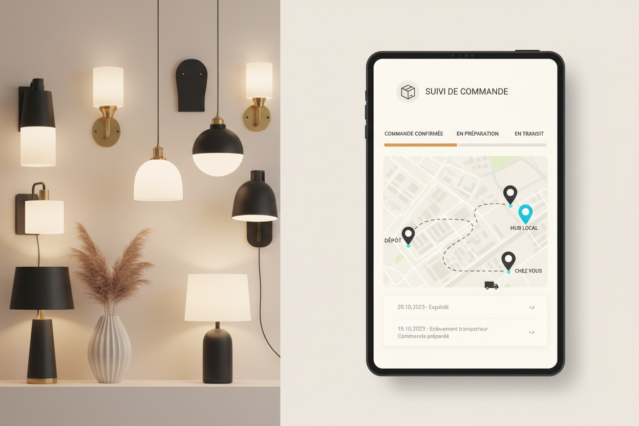 VAM Maison Lumière : suivre votre commande